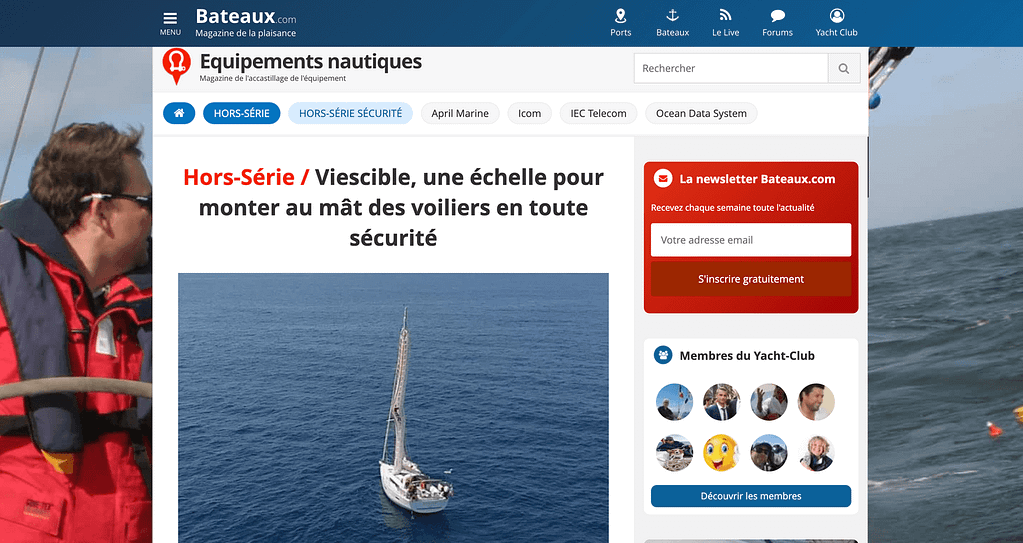 Article sur Bateaux.com par François Xavier Ricardou